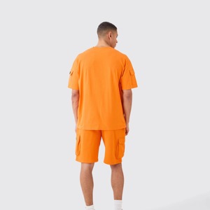 Conjunto de Shorts de Verano para Hombre al Mejor Precio de Venta, MOQ Bajo, Camiseta Transpirable con Shorts, Conjunto de Verano - Product Image 6
