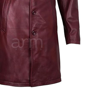 2026 New Custom Men's Leather Winter <b>Coat</b> High Quality Winter <b>Long</b> <b>Coat</b> In Wholesale Price - Product Image 6