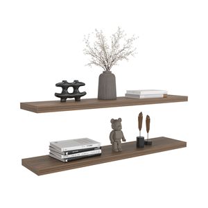 Gỗ Gụ nổi tường & kệ trưng bày 1.50 \ "h với 2 đơn vị kệ - Product Image 4