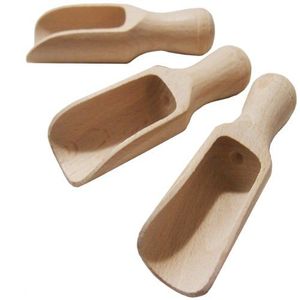 Cuillère en bois naturel de conception classique, écologique, pour café, sucre, sel de bain et assaisonnements – Vente en gros - Product Image 2