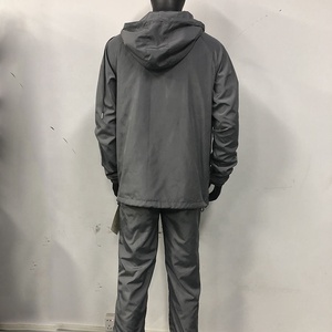 Conjunto de Chaqueta con Capucha y Pantalones Cortos Impermeables para Invierno, Traje Deportivo Cortavientos, Conjunto de Pantalones Cortos Ligeros para Correr - Product Image 4