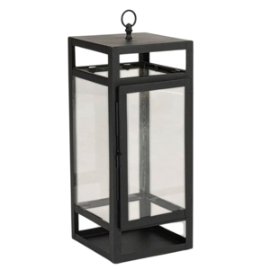 Hot Selling Home Decoration Glass and Stainless Steel Metal Home Decorative Luxury <b>Lantern</b> Matt <b>Black</b> Finished Handmade - Product Image 2