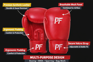 Guantes de Boxeo Cardio Pro Training, Guantes de Piel Sintética para Sparring, MMA y Kickboxing - Product Image 3