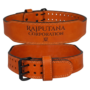 Back Support 10mm Double Prong Weightlifting Belt Genuine Leather Prong Belt Bodybuilding <b>Trainer</b> Lifting Belt Unisex - Product Image 1