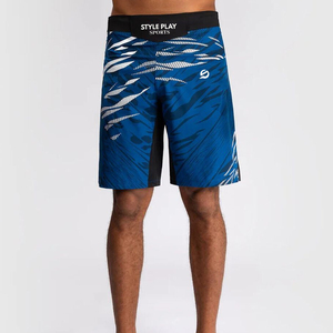 Pantalones Cortos de MMA Personalizados de Alta Calidad, Elásticos, Transpirables, de Secado Rápido, Ligeros y Duraderos para Entrenamiento y Competiciones Profesionales - Product Image 1