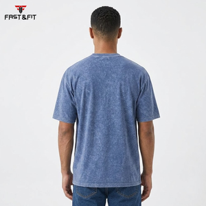 Factory Direct Sale Heavyweight Custom High Quality Acid Wash T <b>Shirt</b> <b>for</b> <b>Men</b> Fitness & Casual Wear Comfortable T-<b>shirt</b> <b>for</b> <b>men</b> - Product Image 2