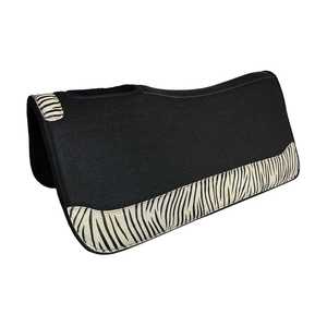 Tapis de selle professionnel en feutre de laine occidental, équipement d'équitation haut de gamme, renforcé en cuir, vente en gros, fabricant d'usine - Product Image 3