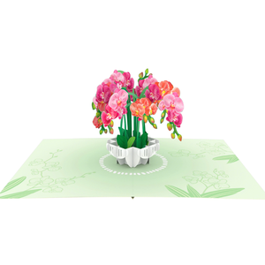Tarjeta de Felicitación 3D Pop-Up con Diseño de Orquídea, Impresión Digital en Papel, Patrón Personalizado, Hecho a Mano en Vietnam, Fabricante ODM/OEM, Venta al Por Mayor - Product Image 5