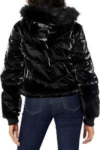 Chaqueta Acolchada de Invierno para Mujer, Transpirable, Impermeable, Ecológica, Estilo Bomber, Color Liso, Acolchado Estándar, Gran Venta - Product Image 2