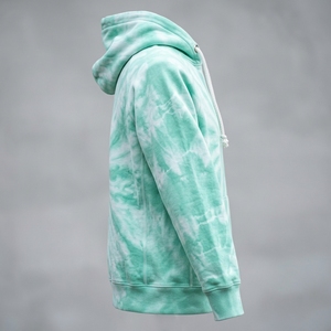 New Arrival Custom Logo NO <b>String</b> Men Hoodie Heavyweight Cotton Vintage Acid Wash Hoodie for Men - Product Image 3