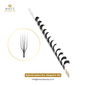 Pestañas Híbridas Preformadas 5-DU, Extensiones de Pestañas MACY BEAUTY KOREA, Pestañas al por Mayor, Personalizadas, Marca Privada, Alta Calidad - Product Image 3