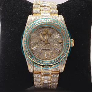 Premium Moissanite Diamond Hip Hop <b>Watch</b> <b>for</b> <b>Men</b> Luxury Waterproof Wristwatch <b>for</b> Daily Wear and Special Events <b>for</b> Sale - Product Image 1