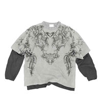 T-shirt Homme Double Couche à Manches Courtes Fabriqué en Usine – Vente en Gros, Style Urbain Estival, Jersey Imprimé 100% Coton Respirant et Séchage Rapide