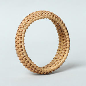 Pulsera de ratán natural de diseño moderno, brazalete para mujer, accesorio de joyería, pulseras tejidas a mano - Product Image 2