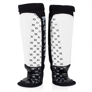 Protections de tibia et coussinets d'entraînement Muay Thai en cuir PU pour la protection MMA et de boxe - Product Image 1
