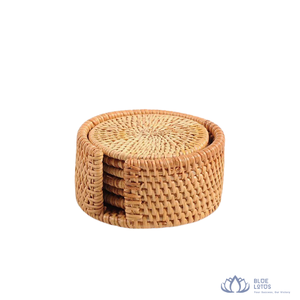 Meilleures ventes : Sets de table en rotin tressé BLUE LOTUS, design traditionnel, faits à la main, écologiques, pour anniversaire, pour table à manger - Product Image 1