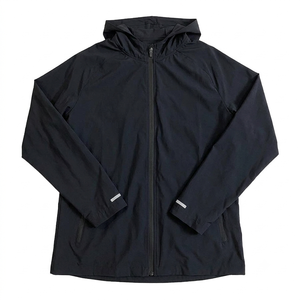 Conjunto de Chaqueta y Pantalones Cortavientos con Capucha Negra para Hombre, de Nailon Personalizado Premium, de Secado Rápido, Estilo Urbano Informal para Primavera - Product Image 2