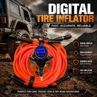 MAISOON Off-Road Digital Tire Inflator Hose High Precision Charge Discharge Pressure Gauge MS-TB01A Model 1-Year Warranty for