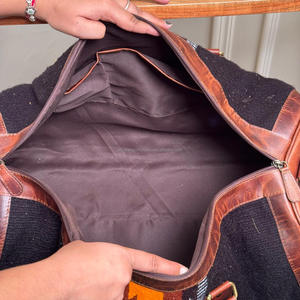 Manta de sillín personalizada de fábrica 2025, bolsa de lona de viaje de cuero Real para mujer, estilo deportivo, fin de semana, herramienta manual, fin de semana durante la noche - Product Image 6