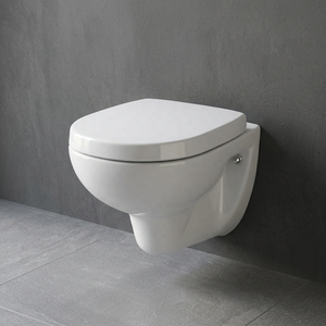 Modern Luxurious Square Wall Hung Toilet <b>Ceramic</b> WC <b>Pan</b> With Dual Flush Concealed Cistern Bathroom Ware - Product Image 2