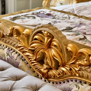 Envío Gratis: Juego de Dormitorio King de Lujo Premium de Caoba Sólida con Diseño Antiguo Europeo, Muebles Tapizados Tallados a Mano para Hotel - Product Image 5