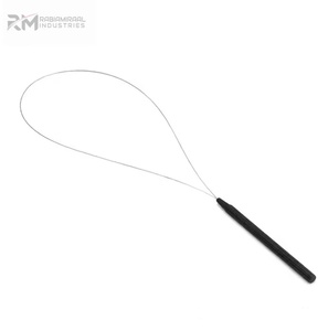 Kit d'outils de pose d'extensions capillaires RMI haut de gamme, en acier inoxydable, avec pointe en plasma dorée et pinces noires thermolaquées, ensemble de 4 outils pour usage domestique - Product Image 6