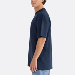 Camiseta de Cuello Redondo de Algodón para Hombre, Preencogida, Suave y Ajustada, Camiseta Premium de Algodón y Poliéster para Hombre, Camisetas Deportivas - Product Image 1