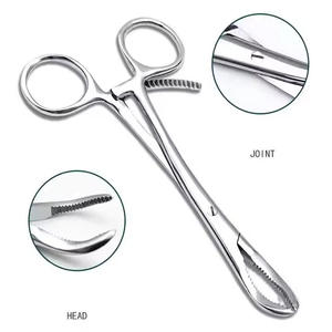 Manual Veterinary Orthopedic Surgical Instrument Toothed Phalanges Reduction Forceps Autoclavable Bone Holding by <b>Blush</b> surgical - Product Image 3
