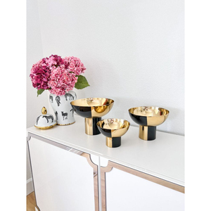 Tazón de Metal Hecho a Mano, Plateado y Dorado en el Interior, Diseño de Lujo, Vajilla Decorativa, Artículo de Regalo, Tazones de Lujo para Servir Alimentos - Product Image 5