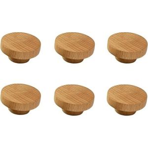 Juego de tiradores redondos de madera para gabinetes, diseño moderno, hechos a mano, ligeros, duraderos, para montaje en puerta, decoración de muebles de cocina para interiores/exteriores - Product Image 2