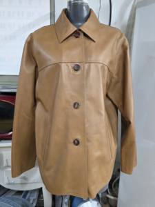 [BFM_Jeongsoo Apparel]Veste de motard en cuir PU pour homme avec fermeture éclair et col montant - Product Image 2