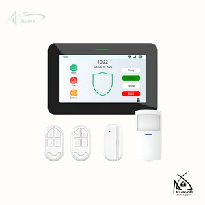 Système d'alarme de sécurité domestique intelligent Sudex 7 pouces IPS couleur WiFi 4G GSM avec Alexa, matériau ABS, contrôlé par application - Product Image 6