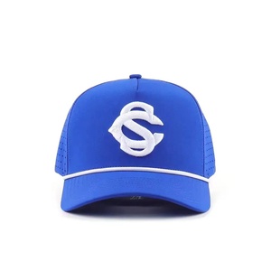 Vietnam Factory OEM Premium Breathable Golf <b>Hat</b> Laser Perforated Custom 3D Puff Logo Rope Cap High Quality Performance Snapback - Product Image 1