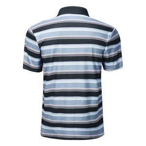 Nouveau style de polos pour hommes à manches courtes en tissu tricoté en coton écologique, motif uni, coupe courte, pour activités de plein air et de sport - Product Image 2