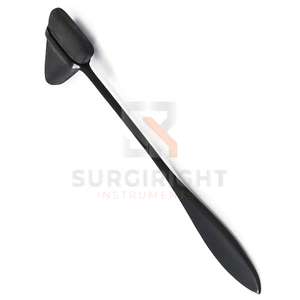 Marteau de réflexe neurologique Black Taylor Tomahawk pour examen neurologique, outil pour médecins, infirmières, thérapeutes, chirurgiens, certifié CE - Product Image 1