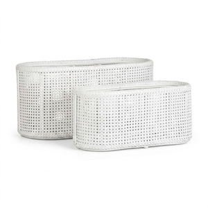 Maceta de ratán para decoración de jardín, precio al por mayor, soporte para plantas, macetas, cesta para exhibir flores - Product Image 3