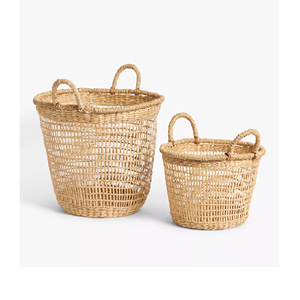 Panier en jute 100% naturel, fait main, écologique, tissé, multifonctionnel, avec poignée, organisateur de rangement pour la maison, en provenance du Bangladesh - Product Image 5