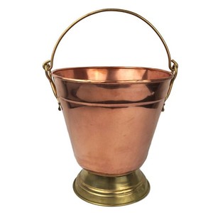 Copper Beverage Cooling Bucket with Stainless Steel Insert Hammered Finish Wine Cooler for Home Hotel Restaurant Hospitality Use - Product Image 1