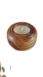 3 Candle Box Type Wooden Farmhouse Rustic Candle Holder Stand Wood Candle Holder Base - Product Image 6