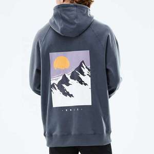 Ski Hoodie/snowboard Pullover / Winter Fleece Sweatshirt / Men's Skiing Wear / Thermal Mountain Hoodie / <b>Waterproof</b> Ski Jack - Product Image 6