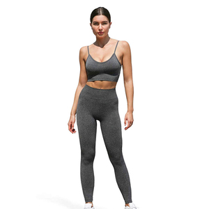 Ensemble de yoga élégant 2 pièces : short et soutien-gorge de sport pour la course, l'entraînement et le style de vie actif – Soutien-gorge de sport à maintien, séchage rapide, en Spandex/Nylon, vêtements de sport - Product Image 2