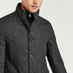 Abrigo de Lana Largo Premium para Hombre, Abrigo de Invierno de Lujo, Grueso y Cálido, Prenda Exterior de Corte Entallado 2026 en Venta - Product Image 2