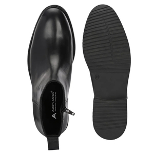 Nueva Llegada: Botas Chelsea de Cuero para Hombre, Formales de Negocios, con Aumento de Altura, Punta Cuadrada, Sin Cordones, Absorción de Impactos - Product Image 1