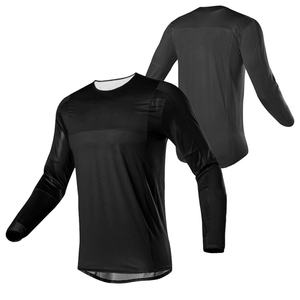 Maillot de course moto à manches longues pour homme, noir, blanc, rouge, impression par sublimation, séchage rapide, toutes saisons - Product Image 5