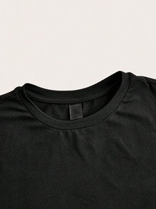 Camiseta corta a rayas con hombros descubiertos y manga larga para mujer, estilo casual, holgada, de algodón suave, a la moda, personalizada. - Product Image 4