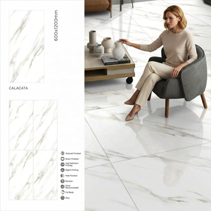Carrelage en porcelaine espagnole Callis blanc de qualité 60x120, carrelage de sol en granit 2x4, adapté à l'Amérique, aux Philippines, au Vietnam, à l'Afrique du Sud - Product Image 4