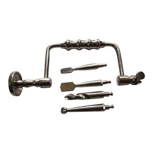 Premium Hudson Hand Drill <b>Set</b> Stainless Steel Neurosurgical Cranial Bone Burr Extension Piece Stabilization Brace Hardware - Product Image 2
