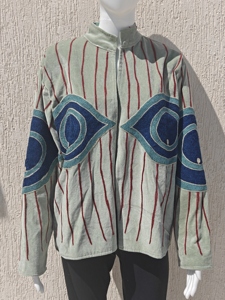 Veste en velours indien brodée Suzani, manteau bohème floral hippie pour festival, vêtement d'extérieur ethnique pour femme, hiver - Product Image 6