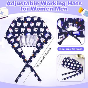 Doctor Hats Unisex Surgical Scrub Caps <b>Nurses</b> Professional Quick Dry Breathable Comfortable Hair Protection Medical Use Worsted - Product Image 6
