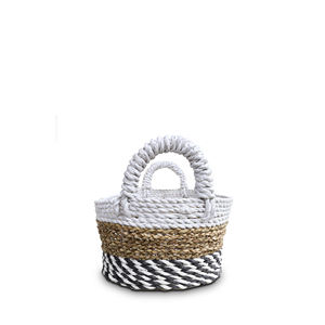 Cesta de Almacenamiento Rectangular Moderna de Seagrass en 3 Colores Ecológica con Asa - Product Image 2